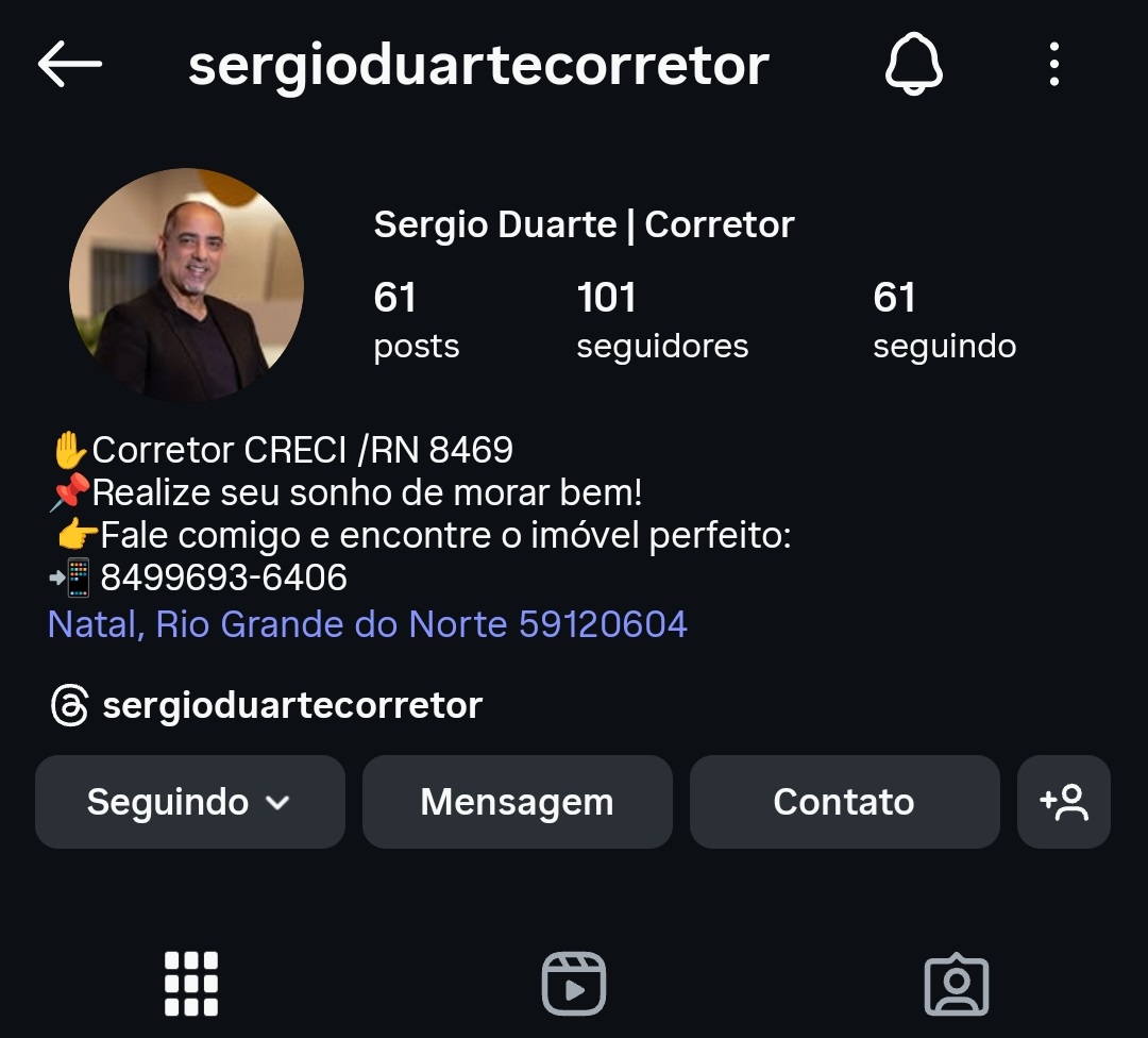 Prévia do feed do Instagram